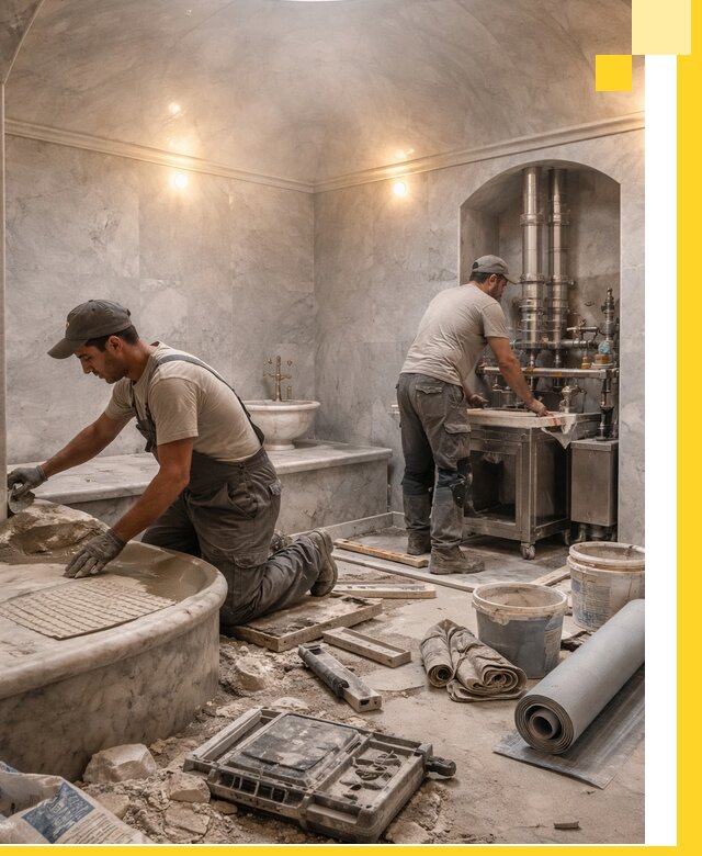 Строительство турецких бань хаммам под ключ в Перми