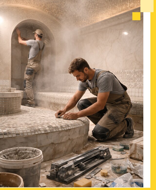 Профессиональный дизайн хамама и SPA под ключ в Перми