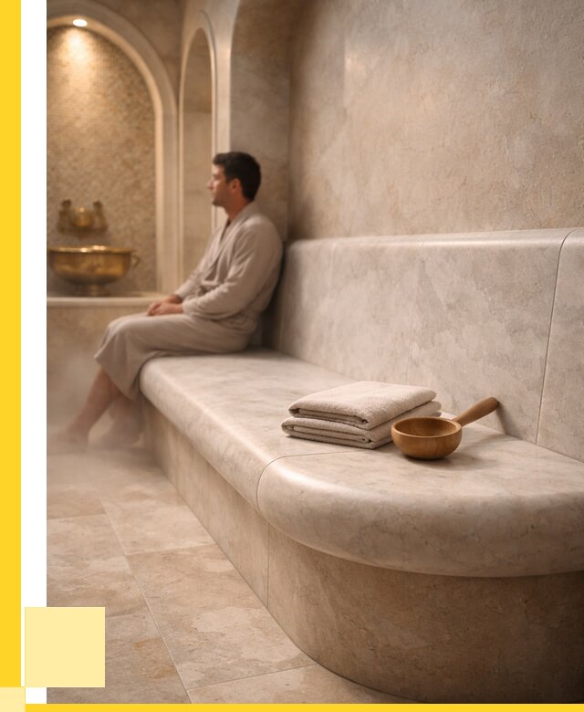 Сиденья для хамама в Перми под ключ от 12853 р. | ЭриданПрм