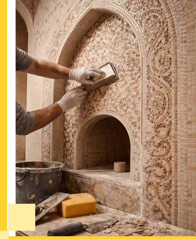 Мозаика для хамама в Перми под ключ от 5356 р. | ЭриданПрм