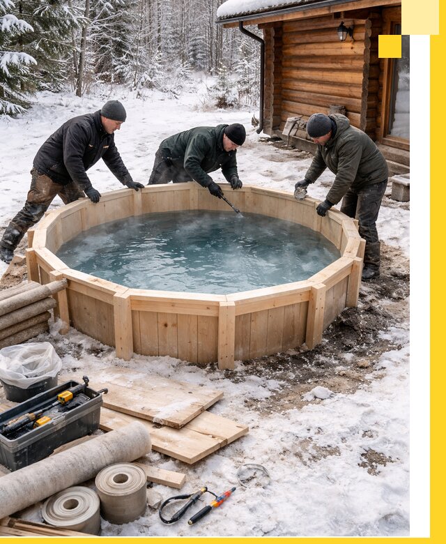 Изготовление и установка ледяных купелей под ключ в Перми